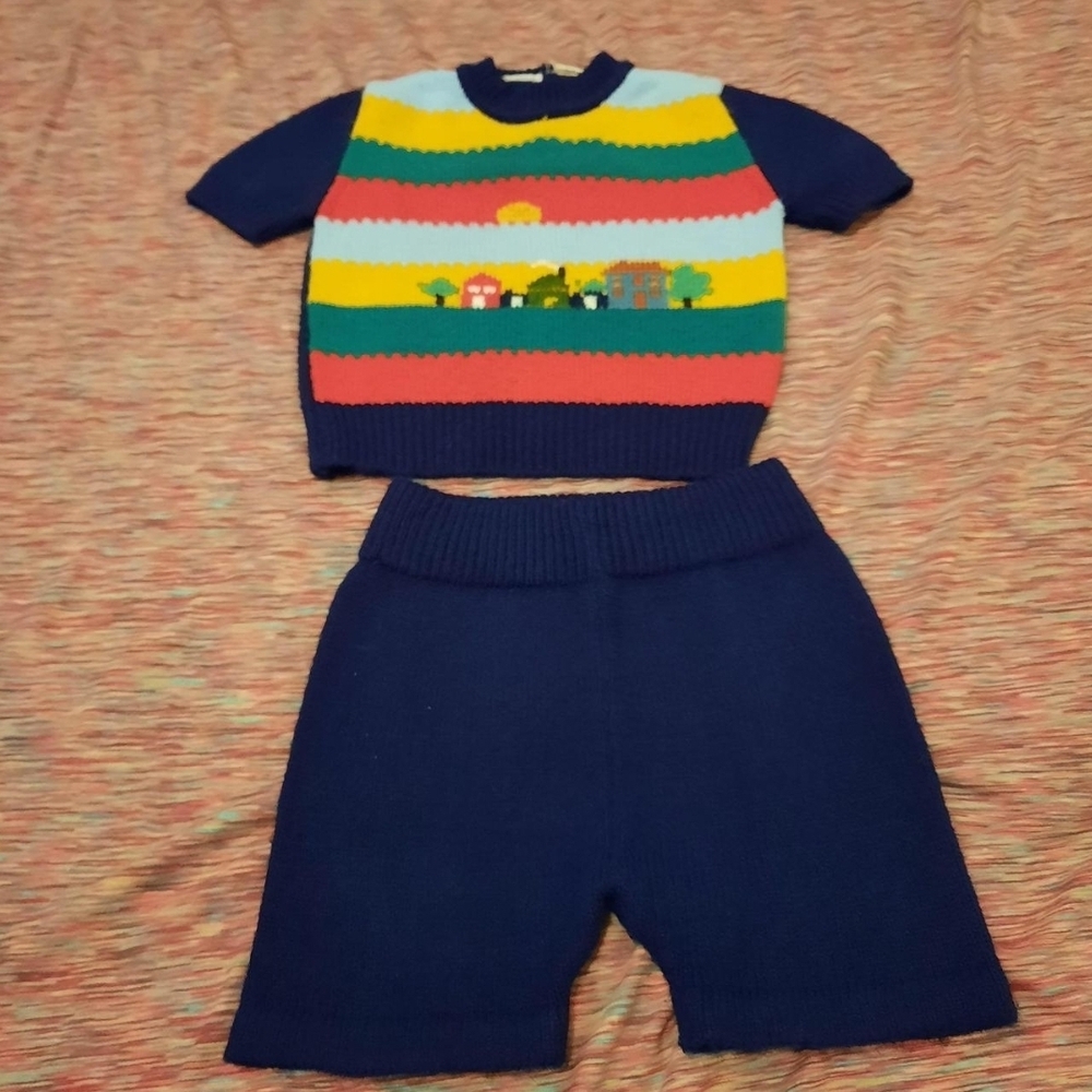Neiman Marcus Navy Knit Garment